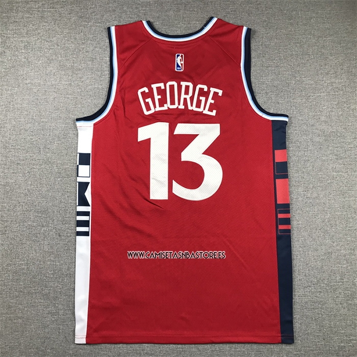 Paul George NO 13 Camiseta Los Angeles Clippers Statement 2024-25 Rojo
